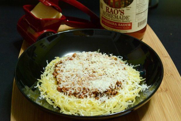 Spaghetti Squash with Meat Sauce