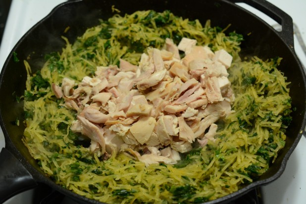 Chicken with Spaghetti Squash and Chicken