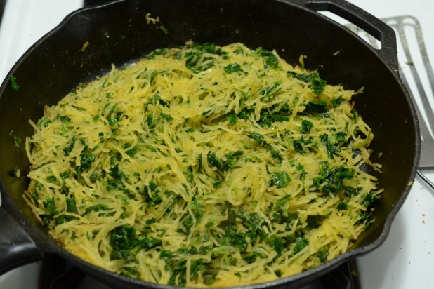 Spaghetti Squash and Spinach