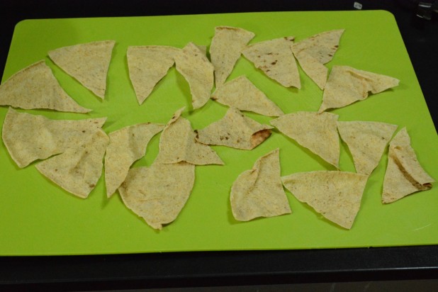 Pita Bread split into chip sized pieces
