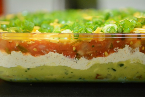 Side view of 5-layer Keto Dip