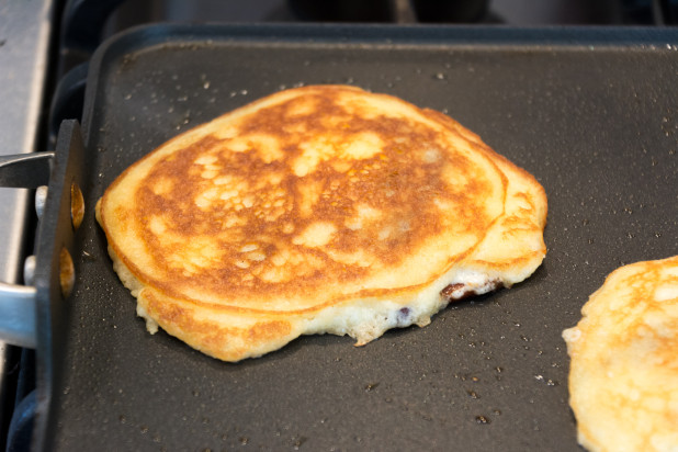 Flipped Bacon Keto Pancake