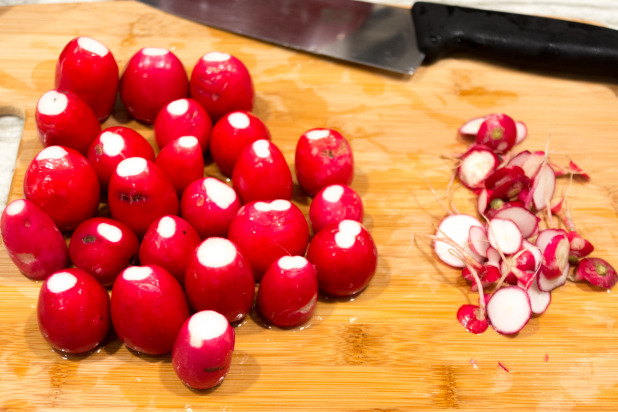 Radishes Ready for Slicing