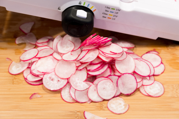 Sliced Radishes