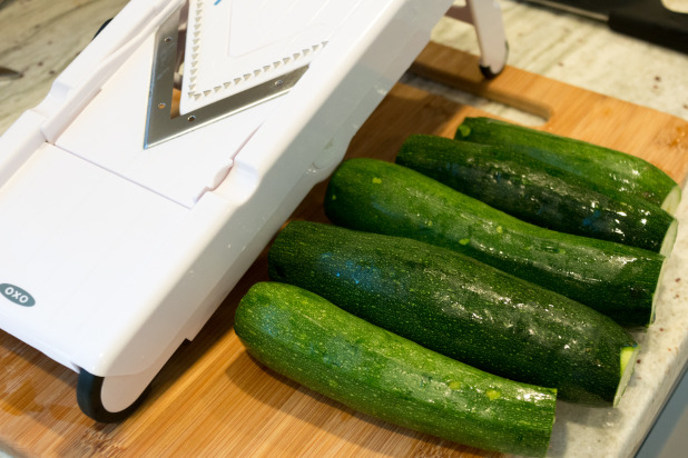 Zucchini Ready for the Mandoline