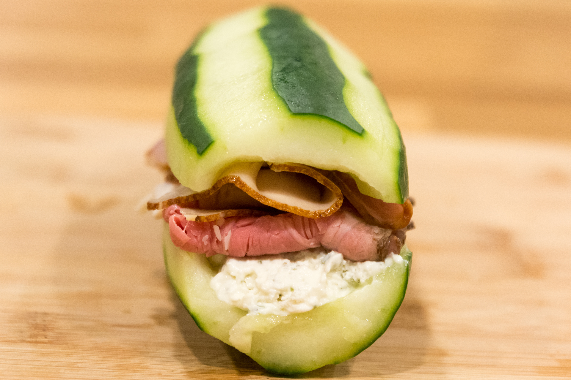 Cucumber Sandwich Caveman Keto