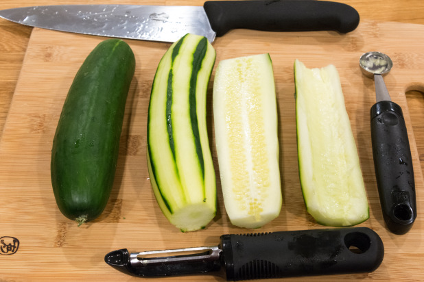 Preparing the Cucumber