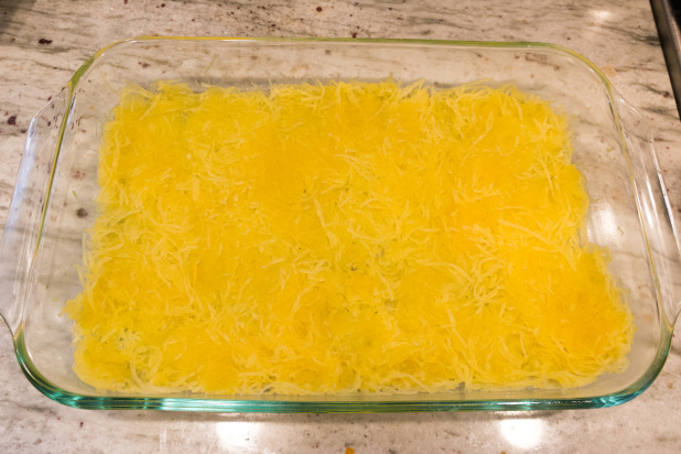 Spaghetti Squash Lasagna Layer One