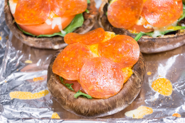 Adding Pepperoni to Portobello Pizza