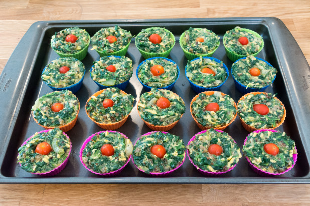 Breakfast Muffins ready for the Oven