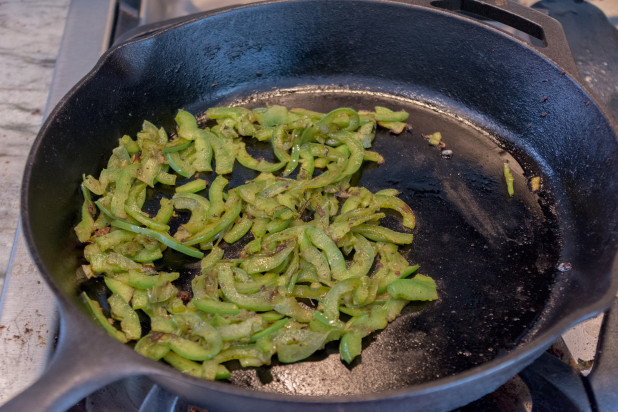 Browning Green Peppers