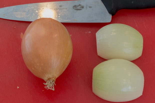 Prepping Onions for Food Processor