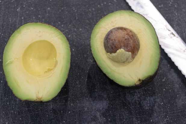 Avocado Split in Half