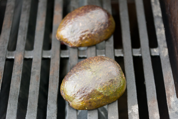 Finished Avocado on the Grill