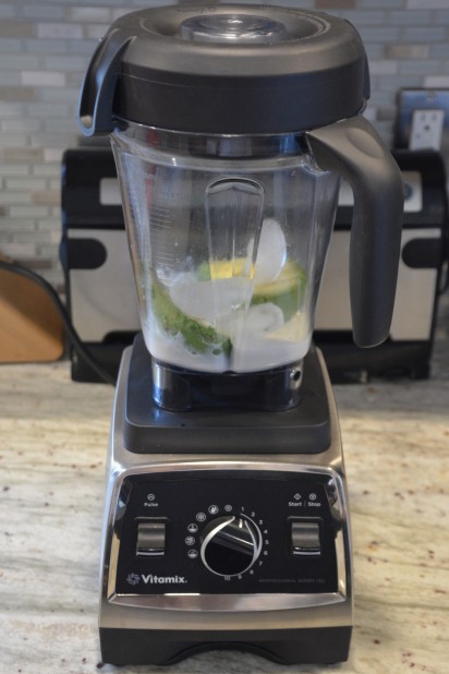 Avocado Smoothie Ingredients on Vitamix